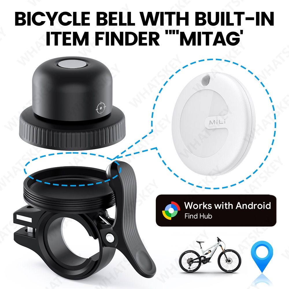 Bell Handlebar Ring - Велосипедный звонок-трекер Google Find My для