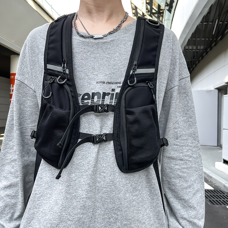 Хип-хоп стритвир нагрудная сум – обзор и цена Reflective Vest Cycling