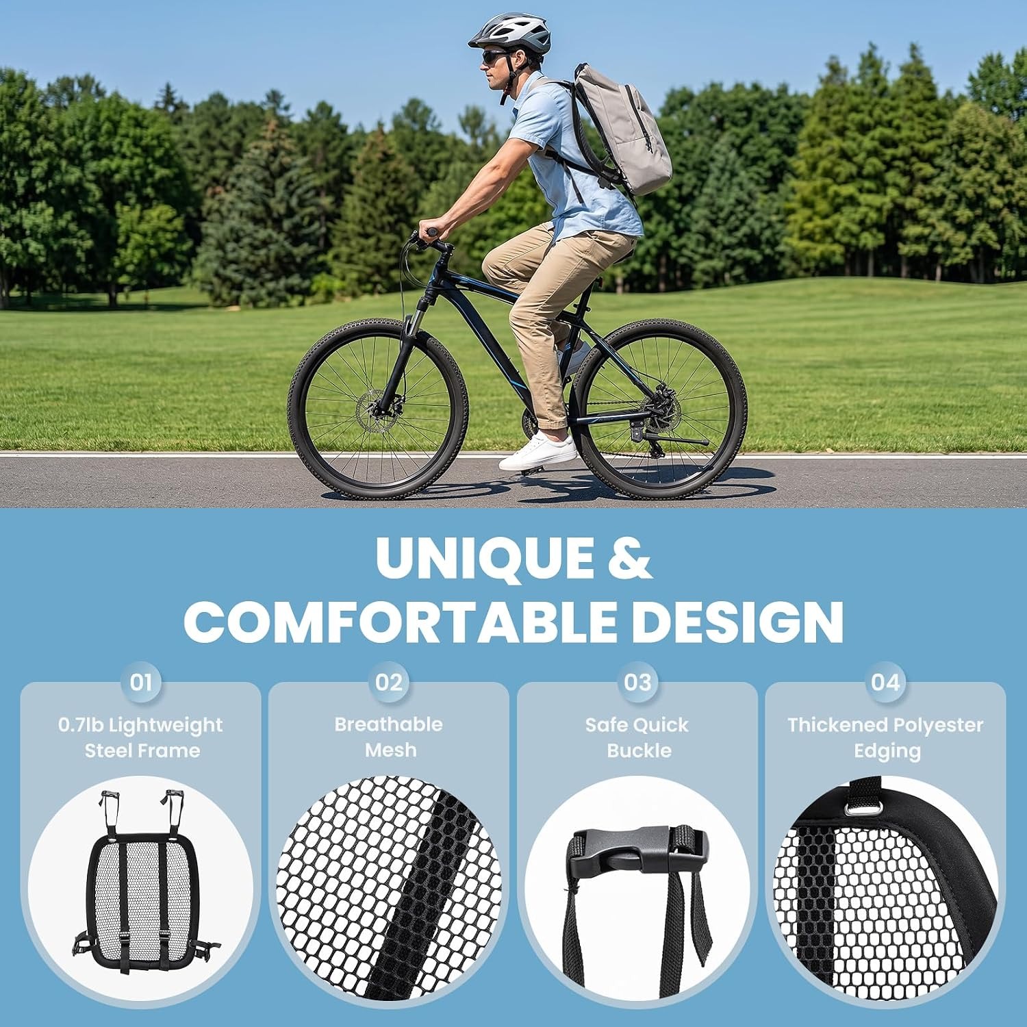 Легкий вентилируемый рюкзак с  – обзор и цена Cycling Commuter Backpack